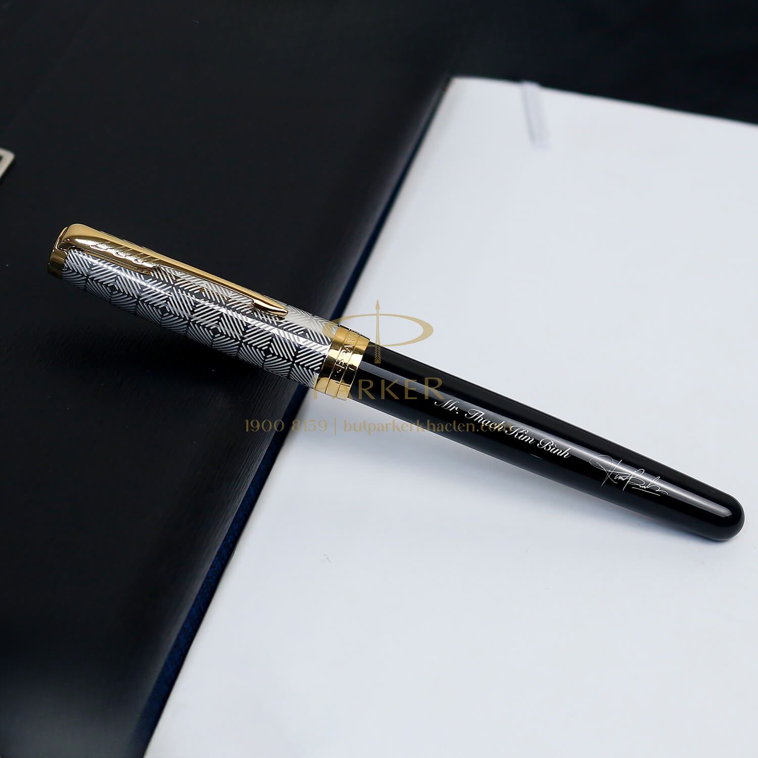 Bút Lông Bi Cao Cấp Parker SON X-M Black GT GB-2119786 – Thép không gỉ