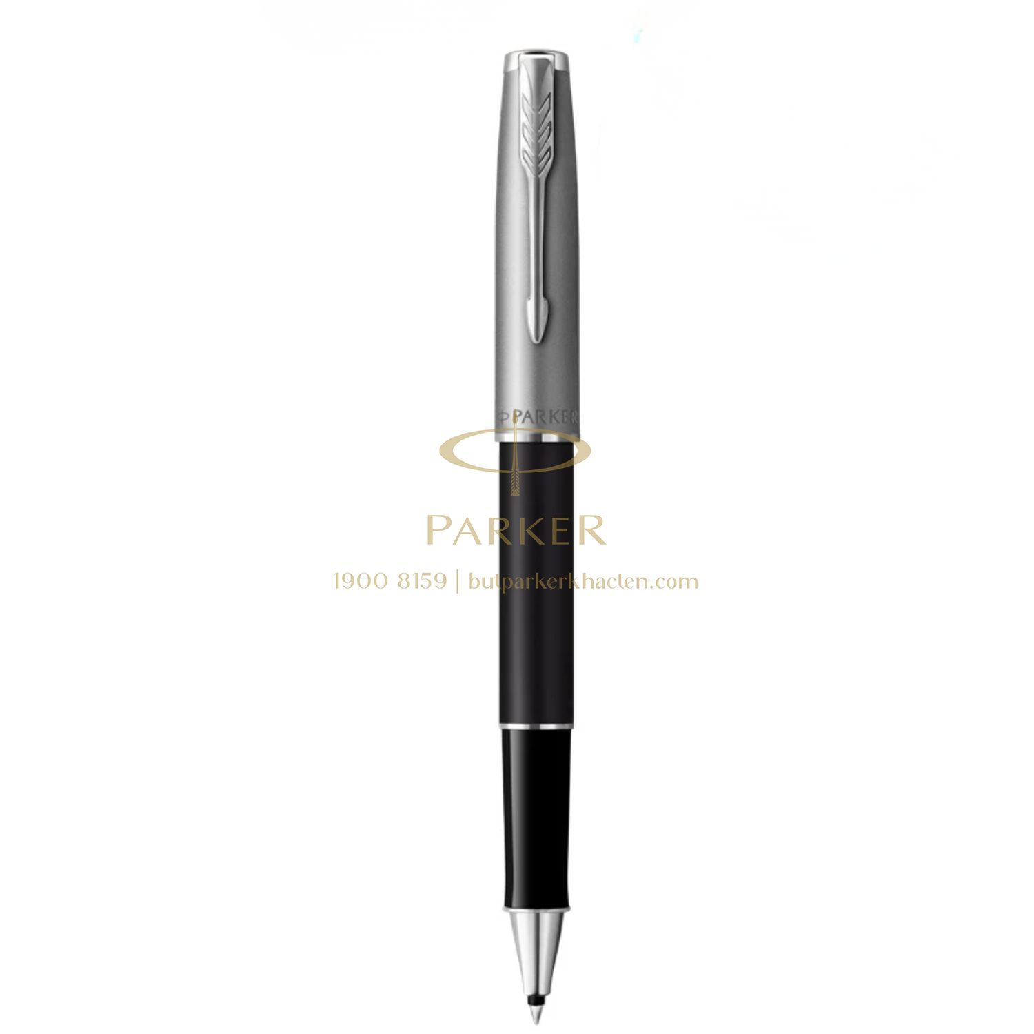 Bút Lông Bi Cao Cấp Parker SON X-SB Black CT – Thép không gỉ