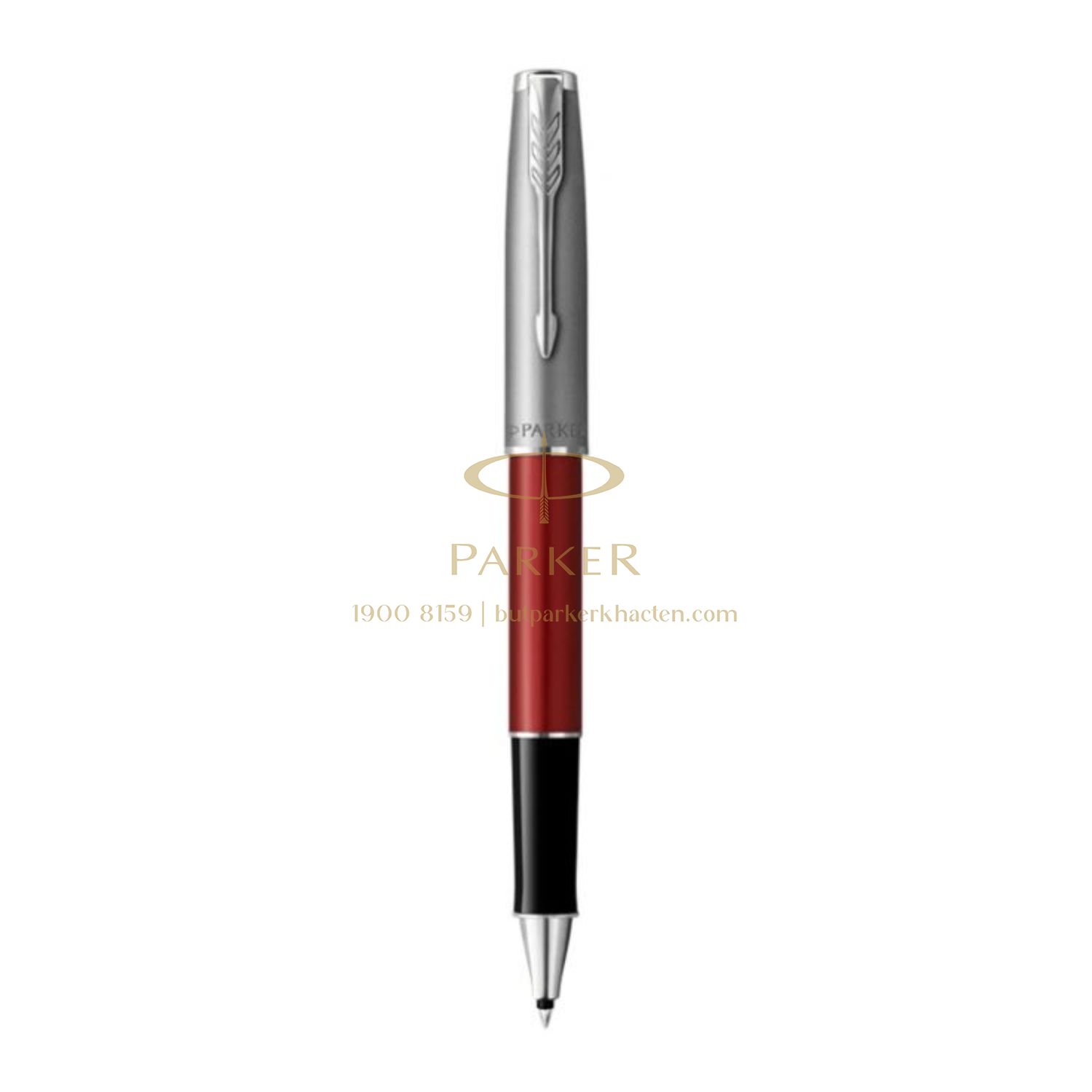 Bút Lông Bi Cao Cấp Parker SON X-SB M Red CT – Thép không gỉ