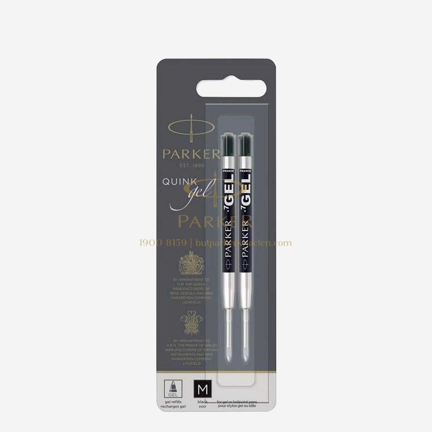 Ruột Bút Gel Parker Đen M Vỉ 2-2136231