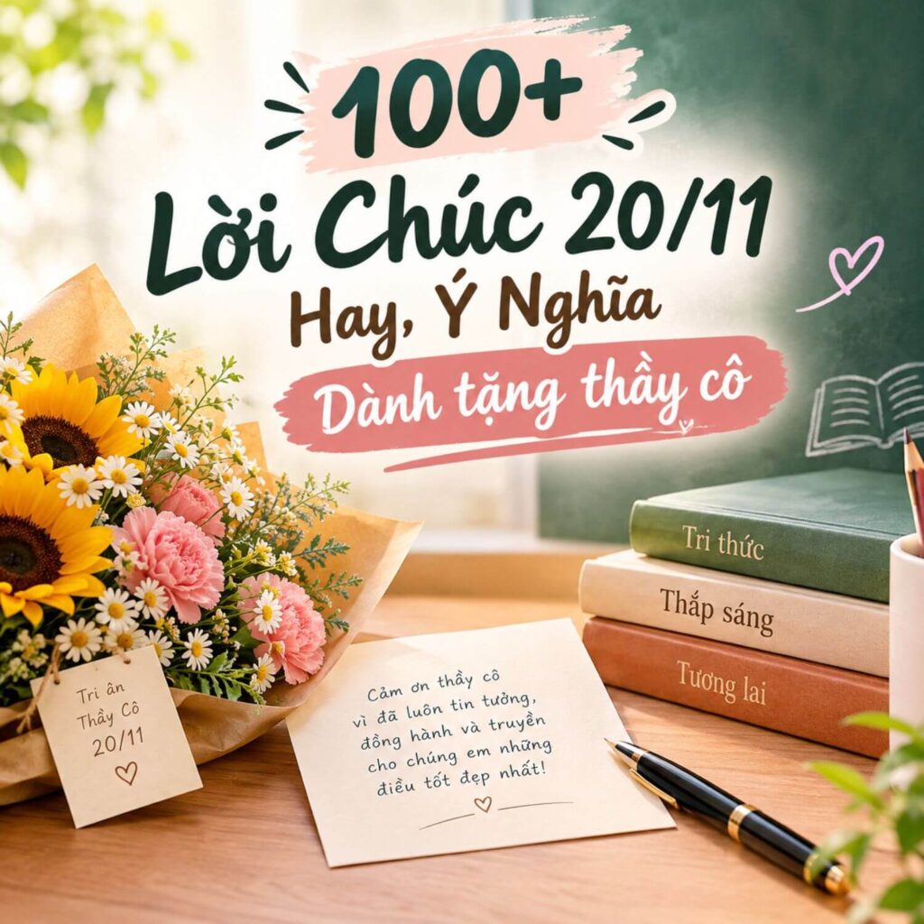 100+ lời Chúc 20/11 hay, ý nghĩa dành tặng thầy cô - Butparkerkhacten.com